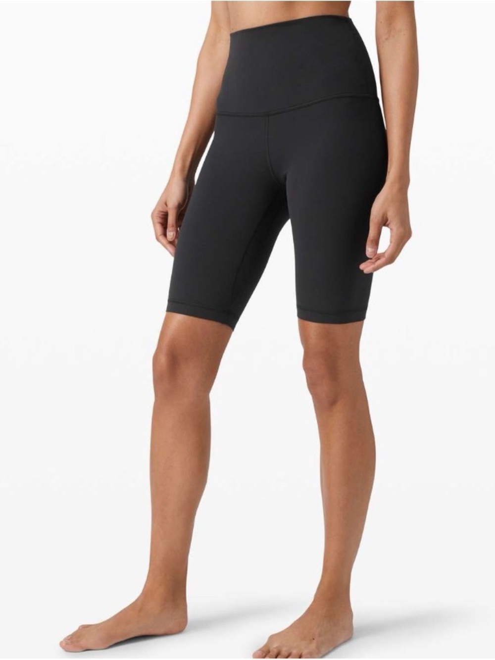 lululemon athletica Align Black High-Rise Bike Shorts Sz 2 EUC - Picture 2 of 6